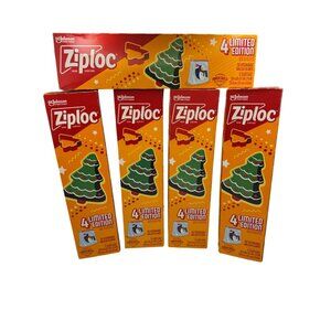 5 Packs Ziploc Holiday Slider Storage Gallon Bags - 12ct. Each - 60 Total